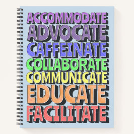 8,5 x 11 Spiral Notitieboek - Een Leraarsdag in he