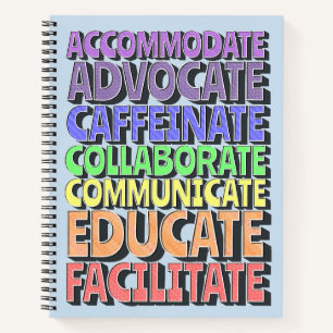 8,5 x 11 Spiral Notitieboek - Een Leraarsdag in he