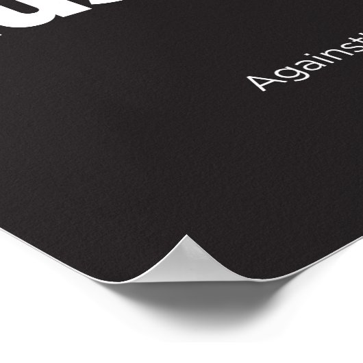 8.5" x 11", Stop Profiling Muslims Poster (Matte) (Coin)