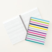 8,5x11 Carnet spiral rayures brillantes et joyeuse (Intérieur)