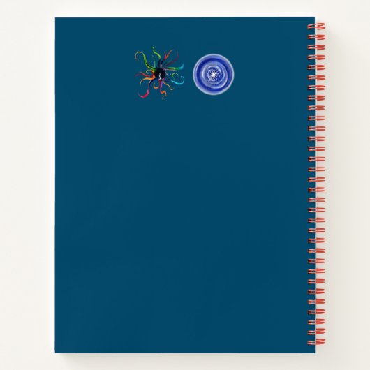 8,5x11 harde cover yin yang Luci Michael notitiebo Notitieboek (Achterkant)