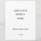 8,5x11" Kaartmateriaal 110 lb Volledige pagina (Voorkant)