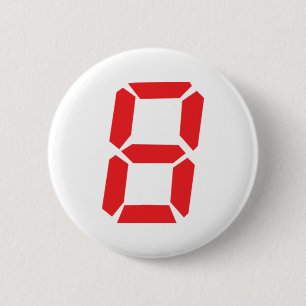 8 8 digitale wekker ronde button 5,7 cm