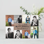 8/9 Photos Bois - Faire-part de graduation (Debout devant)