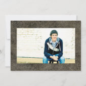 8/9 Photos Cuir - Faire-part de diplôme (Dos)