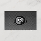 8 bal; Faux koolstofvezel Visitekaartje (Achterkant)