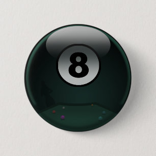 8-bal ronde button 5,7 cm
