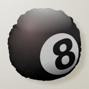 8 Ball Billiard Pool Rond Kussen