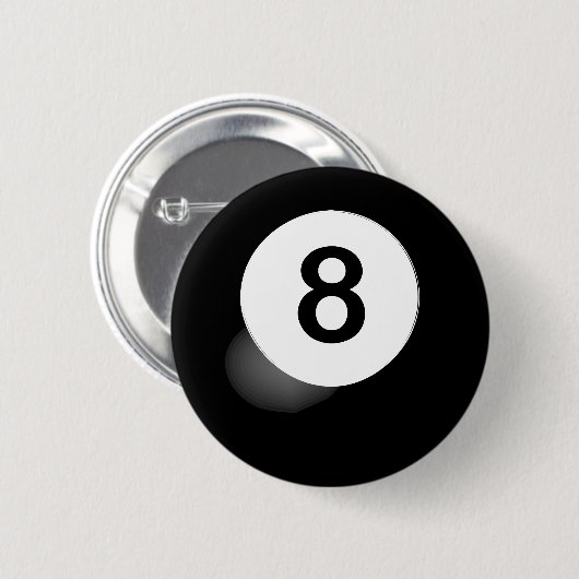 8 Ball Button (Voorkant /achterkant)