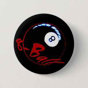 8-ball-cadeaus en groeten ronde button 5,7 cm