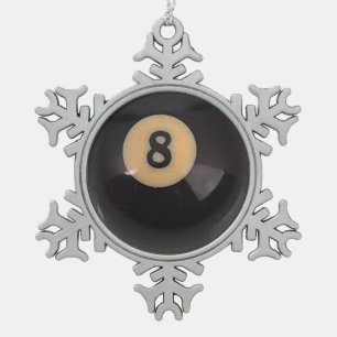 "8 Ball"-cadeaus voor balletjes en -producten Tin Sneeuwvlok Ornament