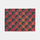 8-Ball kerstmis Fleece Deken (Voorkant (Horizontaal))