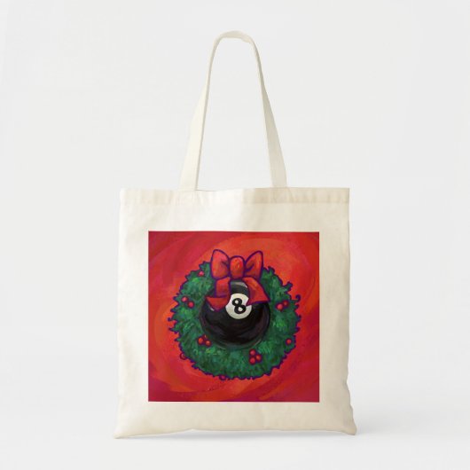 8-Ball Kerstmis Rood Tote Bag (Voorkant)