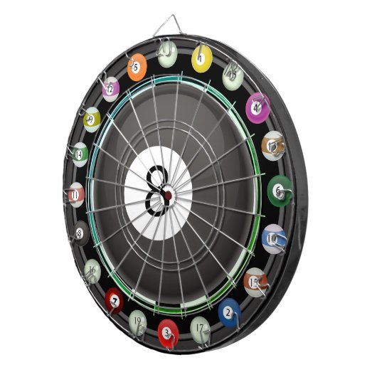 8-ball Multi-Target 20 Count Dartboard Dartbord (Voorkant Rechts)