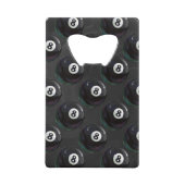 8 Ball Patroon Kredietkaart Flessenopener (Voorkant)