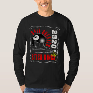 8 Ball Pool Biljart  Stick King Speler Thee   1 T-shirt