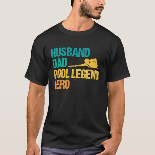 8 ball pool billiard for a Pool Husband T-shirt (Voorkant)