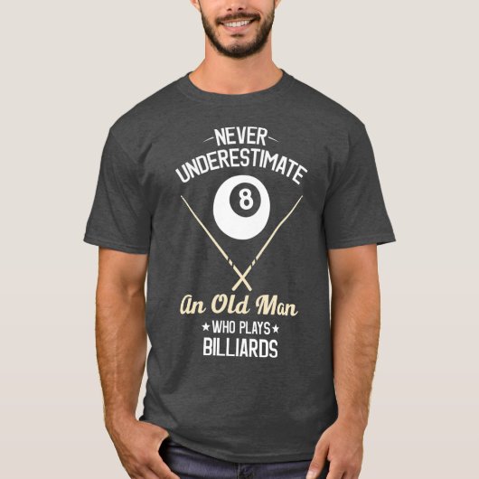 8 Ball Pool Funny Billiards Player Lover Pap T-shirt (Voorkant)
