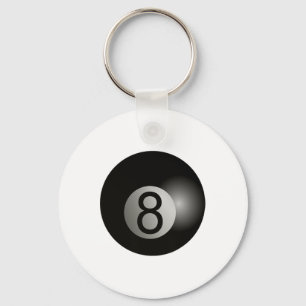 8 Ball Pool Hall Haai Biljart Speler Hustler Sleutelhanger