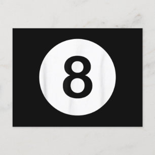 8 Ball Poolhal T-shirts, Haaienliefhebber Cadeau Feestdagenkaart