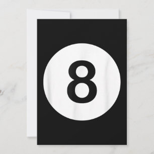 8 Ball Poolhal T-shirts, Haaienliefhebber Cadeau Feestdagenkaart