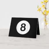 8 Ball Poolhal Tees, Cadeau voor haaienliefhebbers Kaart (Gele Bloem)