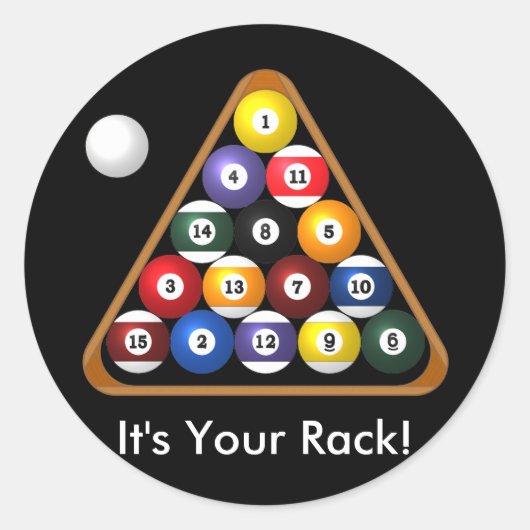 8-ball Rack stickers (Voorkant)