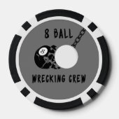 8 Ball Wrecking Crew Poker Chips (Achterkant)