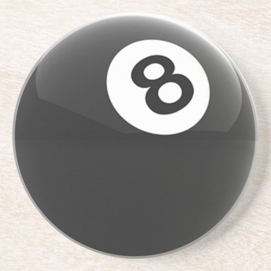 8 Ball Zandsteen Onderzetter (Voorkant)
