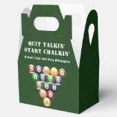 8-band rackbiljartballen met 8-bits balpool bedankdoosjes (Geopend)