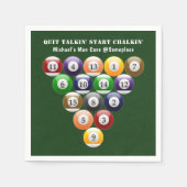 8-band rackbiljartballen met 8-bits balpool servetten (Voorkant)