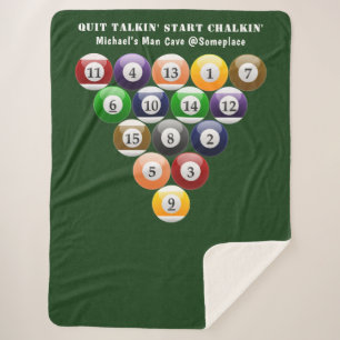 8-band rackbiljartballen met 8-bits balpool sherpa deken