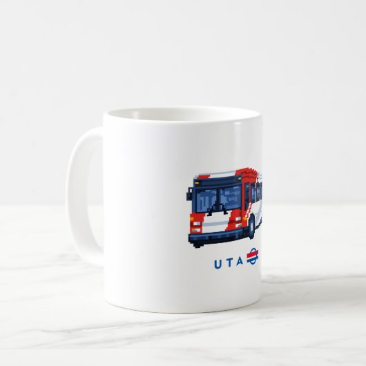8 Bit Bus Mug (Devant gauche)