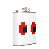 8 Bit Griezelige Rode Ogen Heupfles (Rechts)