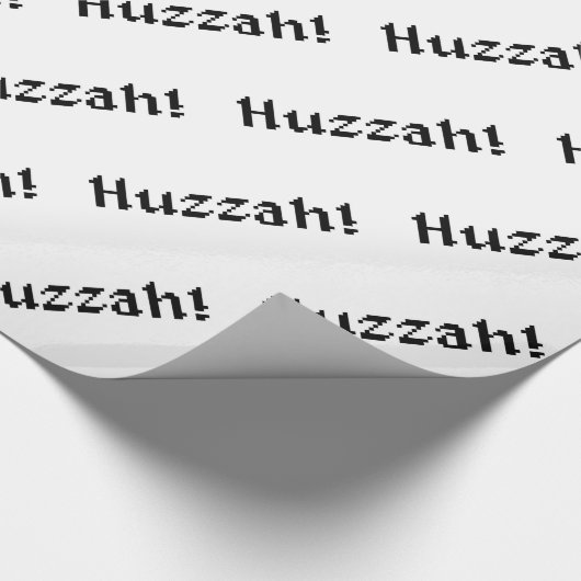 8 bit Huzzah! Cadeaupapier (Hoek)