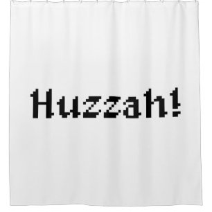 8 bit Huzzah! Douchegordijn