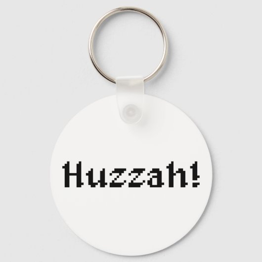 8 bit Huzzah! Sleutelhanger (Voorkant)