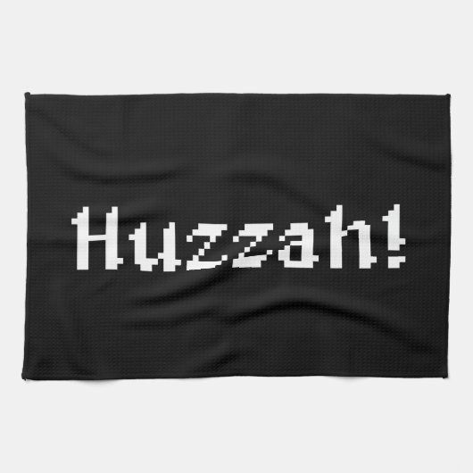 8 bit Huzzah! Theedoek (Horizontaal)