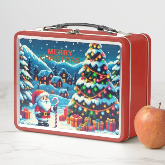 8 bit kerstboom & kerstman (In situ)