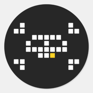 8-bit Pirate Stickers