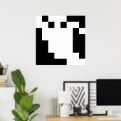 8 Bit Pixel Geest Poster (Thuiskantoor)