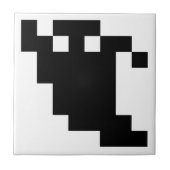 8 Bit Pixel Geest Schaduw Tegeltje (Voorkant)