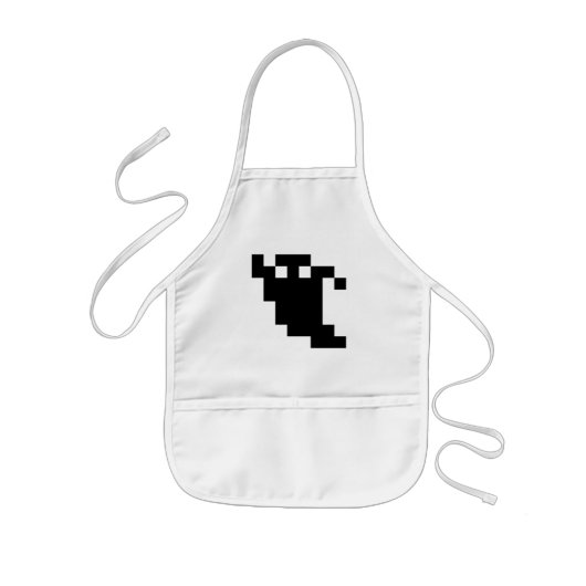 8 bit Pixel Ghost Shadow Kinder Schort (Voorkant)