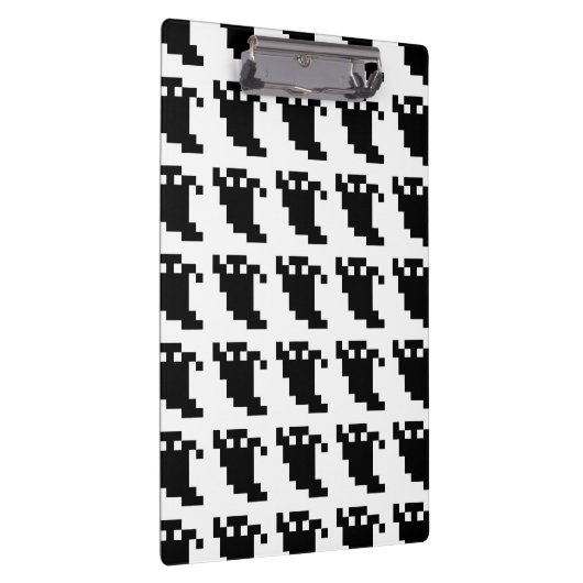 8 bit Pixel Ghost Shadow Klembord (Rechts)