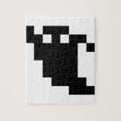 8 bit Pixel Ghost Shadow Legpuzzel (Verticaal)