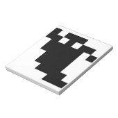 8 bit Pixel Ghost Shadow Notitieblok (Gedraaid)
