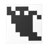 8 bit Pixel Ghost Shadow Notitieblok (Voorkant)