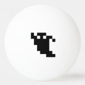 8 bit Pixel Ghost Shadow Pingpongballen (Achterkant)