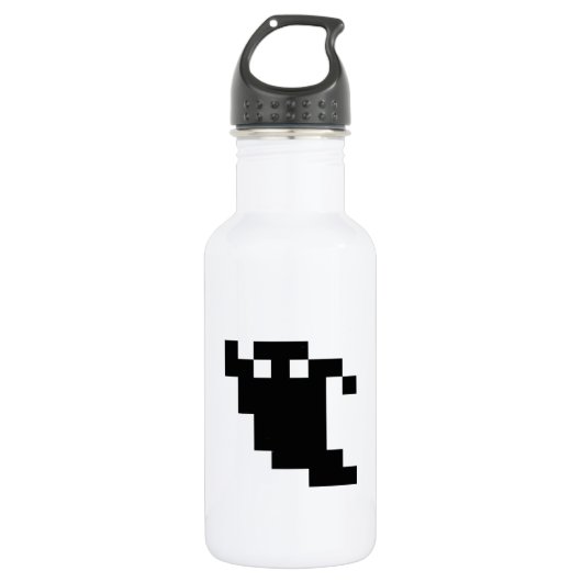 8 bit Pixel Ghost Shadow Waterfles (Voorkant)