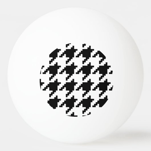 8 Bit Pixel Houndstooth Schachbrettpatroon Pingpongballen (Voorkant)
